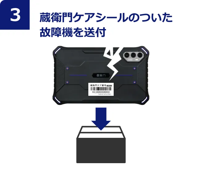 蔵衛門Padが破損した後の流れ③